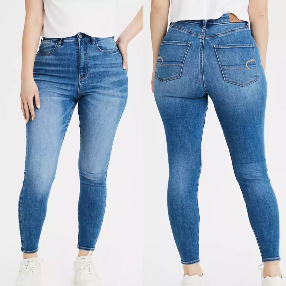 NEW American Eagle Curvy Highest Waist Jegging 14S